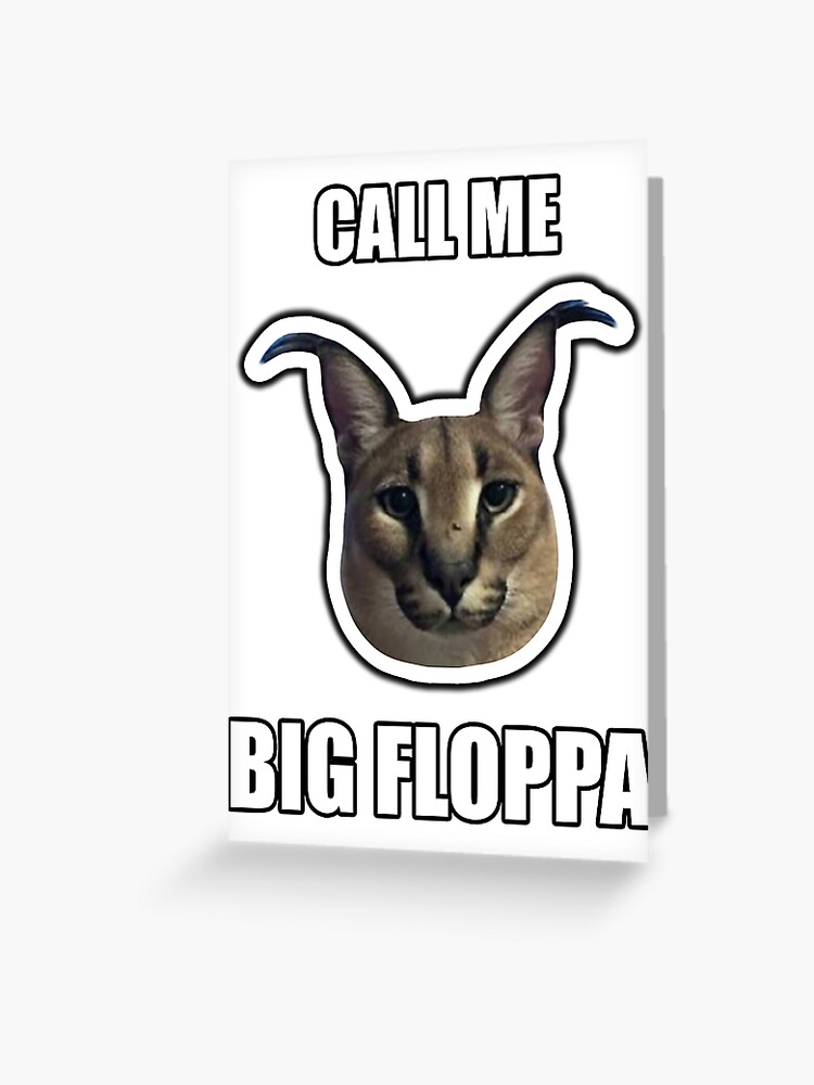 Big Floppa Cat Meme | Greeting Card