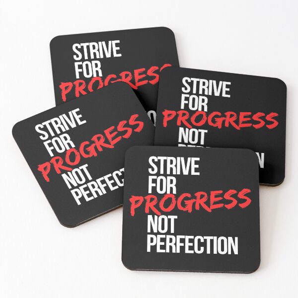 Item preview, Strive For Progress Not Perfection - Motivational Mindset designed and sold by CWolff.