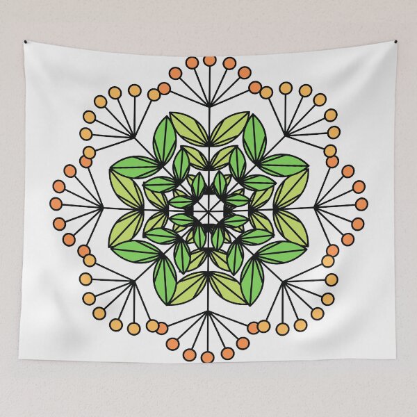 Item preview, Green Geometric Floral Isotope  designed and sold by ckylin.