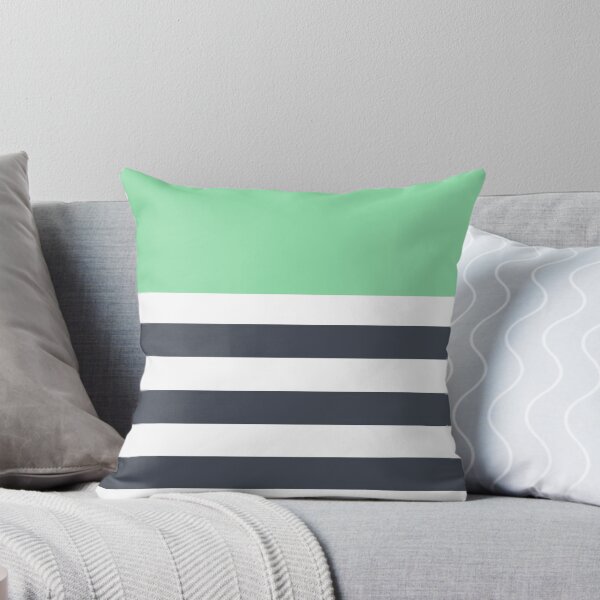 Item preview, Mint with dark grey stripe pattern designed and sold by MickeyEdwards.
