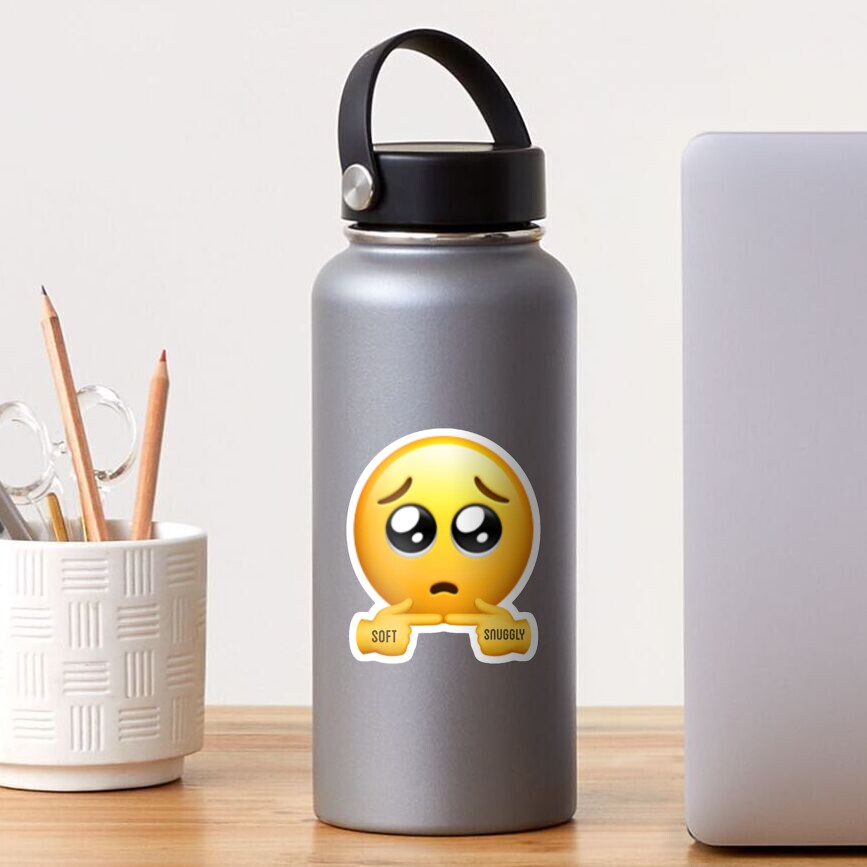 Pleading Adorable Cute Shy Emoji Soft Snuggly Sticker For Sale By Icrainbowmoons Redbubble 7793