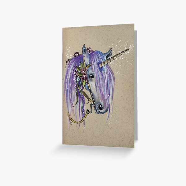 The Magical Faery Unicorn Greeting Card