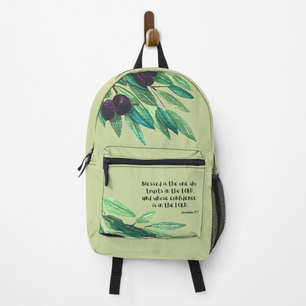 Item preview, Scripture Inspired Watercolor Olive Branch - Jeremiah 17:7 designed and sold by Hollis Shaner.