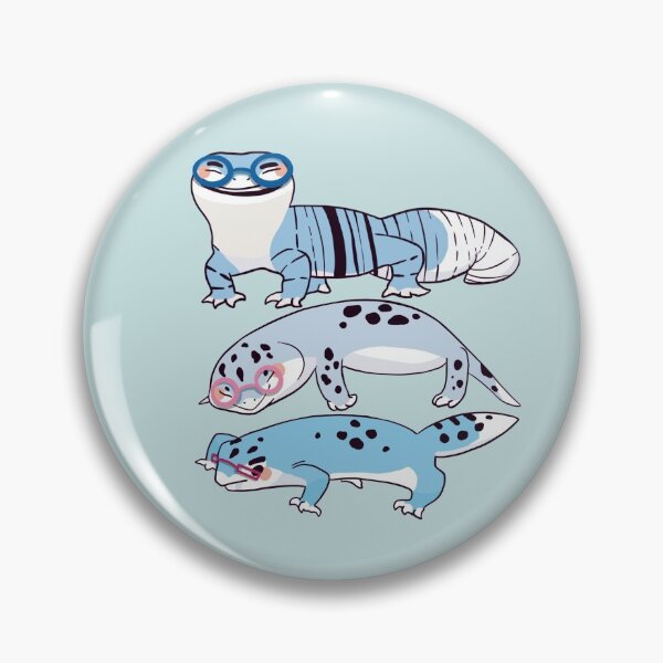 Item preview, Blue Leopard Gecko - Cute Blue and Purple Cartoon Animal Pattern designed and sold by TheRainbowRoom.