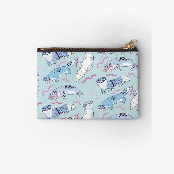 Item preview, Blue Leopard Gecko - Cute Blue and Purple Cartoon Animal Pattern designed and sold by TheRainbowRoom.
