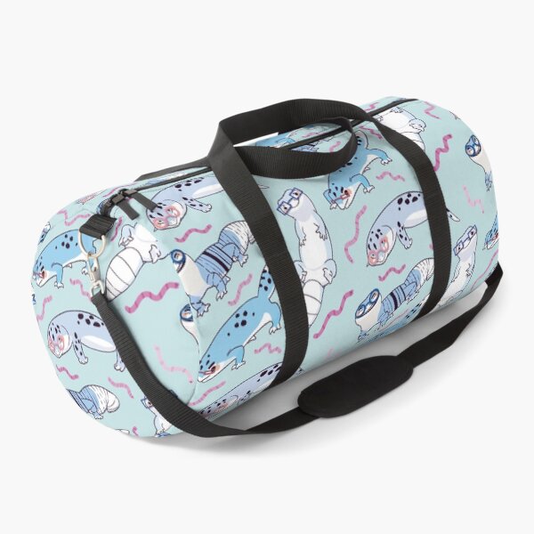 Item preview, Blue Leopard Gecko - Cute Blue and Purple Cartoon Animal Pattern designed and sold by TheRainbowRoom.