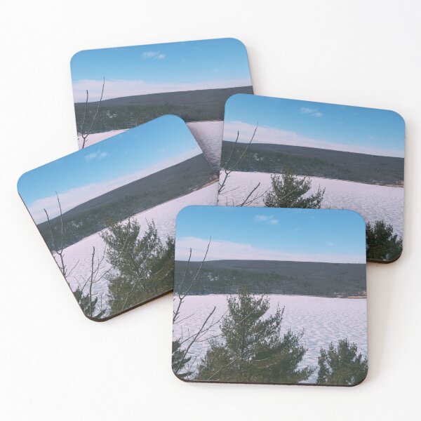 Item preview, winter hiking frozen lake designed and sold by kaelinmeicher.