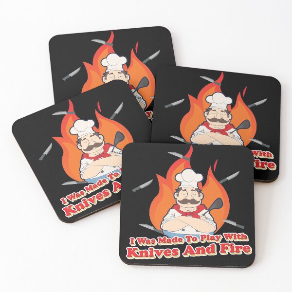 Item preview,  I was made to Play with Knives and Fire BBQ Grill  Chef    designed and sold by Rzelemenz.