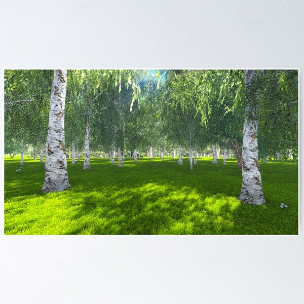 Item preview, Sunny day in the birch grove designed and sold by Marsea.