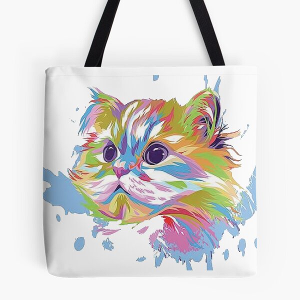 Item preview, Colorful Cat Face designed and sold by Donaatelle.