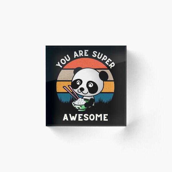 Item preview, Baby panda retro vintage sunset designed and sold by TAMBUGH.
