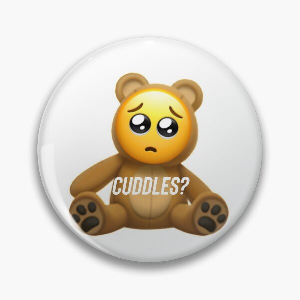 Item preview, Pleading emoji cuddles teddy bear cute adorable  designed and sold by ICRainbowMoons.