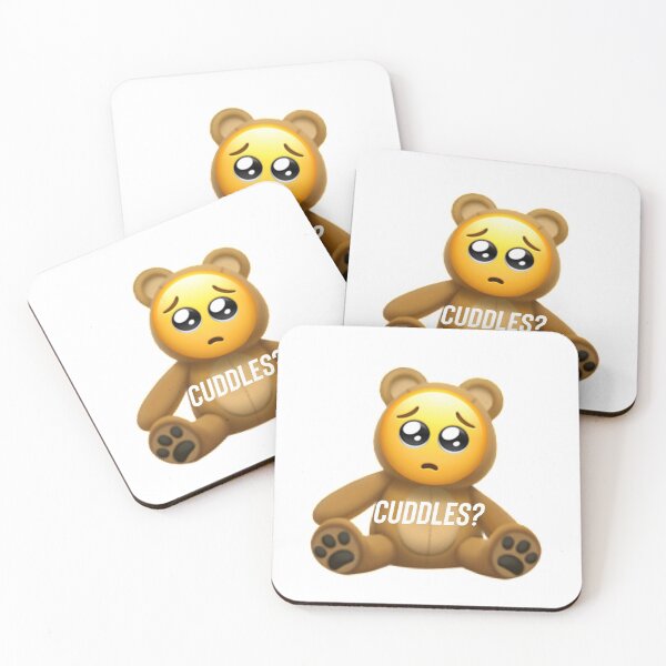 Item preview, Pleading emoji cuddles teddy bear cute adorable  designed and sold by ICRainbowMoons.