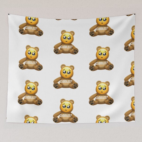 Item preview, Pleading emoji cuddles teddy bear cute adorable  designed and sold by ICRainbowMoons.