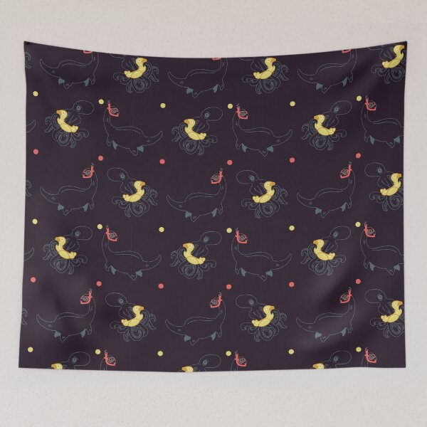 Item preview, Kraken+Nessie designed and sold by ermerrstudios.