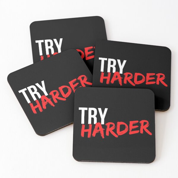Item preview, Try Harder - Motivational Mindset designed and sold by CWolff.