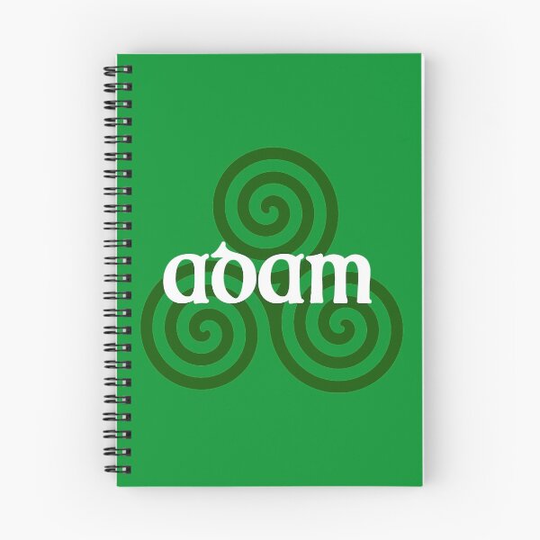 Item preview, "Adam" Beautiful Celtic Triple Spiral Design - Dark Green - Irish Green Background designed and sold by Ardu-Thuas.