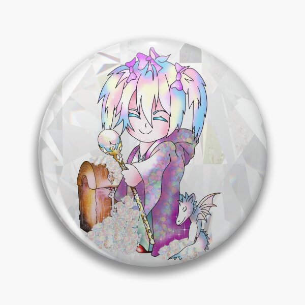 Item preview, cute magician with a pink candy treasure chest for fantasy fans designed and sold by CuisineCat.