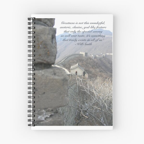 Item preview, Great Wall, Will Smith Greatness Quote designed and sold by sarfcov.