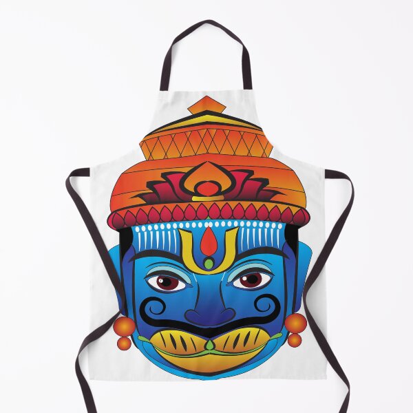 Item preview, Monkeyface god of power, lord Hanuman or Bajaragbali. Drawn in Indian folk art Pinguli style. designed and sold by Gurunath Bhadekar.