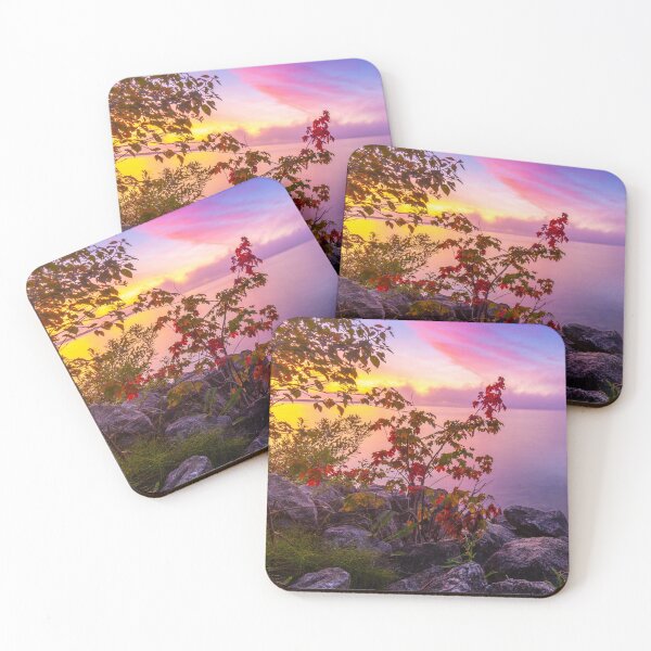 Artikelvorschau, Rocky Shore Sonnenaufgang, Cottage Dock, Sunrise Dock, Dock Sonnenaufgang, Sunrise Dock Szene, Metall Fotodrucke, Bild auf Metall, Metall Kunstdrucke, Metall Bilddrucke entworfen und verkauft von eyesight4vision.