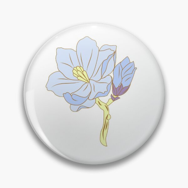 Item preview, blue flowers designed and sold by Shrewd Mood.