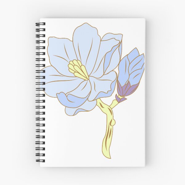 Item preview, blue flowers designed and sold by Shrewd Mood.