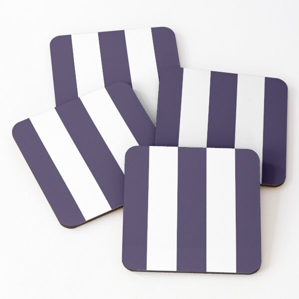 Item preview, Large NAVY BLUE and WHITE Vertical STRIPES designed and sold by RachelMacht.