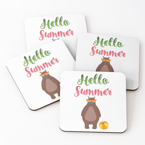 Item preview, Hello Summer Bear designed and sold by CreativeBel.