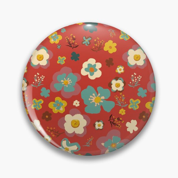 Item preview, floral design with red background designed and sold by cemreyigitsahin.