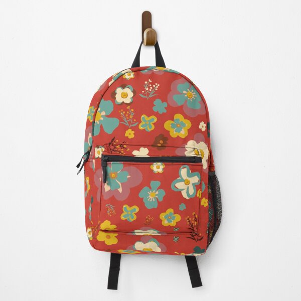 Item preview, floral design with red background designed and sold by cemreyigitsahin.