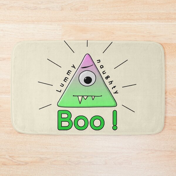 Item preview, Lummy Naughty - cute triangle monster - illuminati pun designed and sold by reIntegration.
