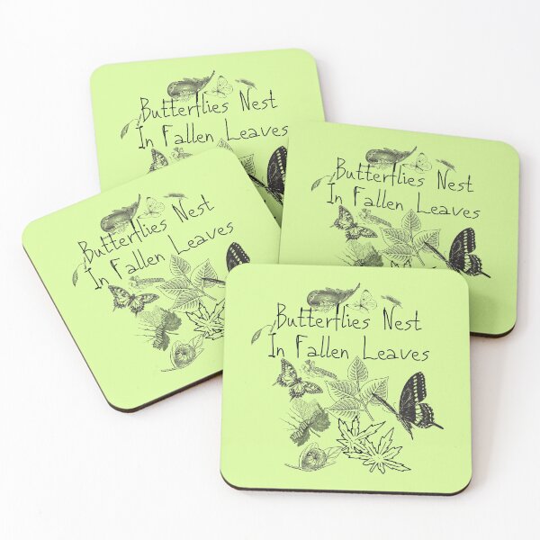 Item preview, Butterflies Nest In Fallen Leaves Design designed and sold by EarthArtDesigns.