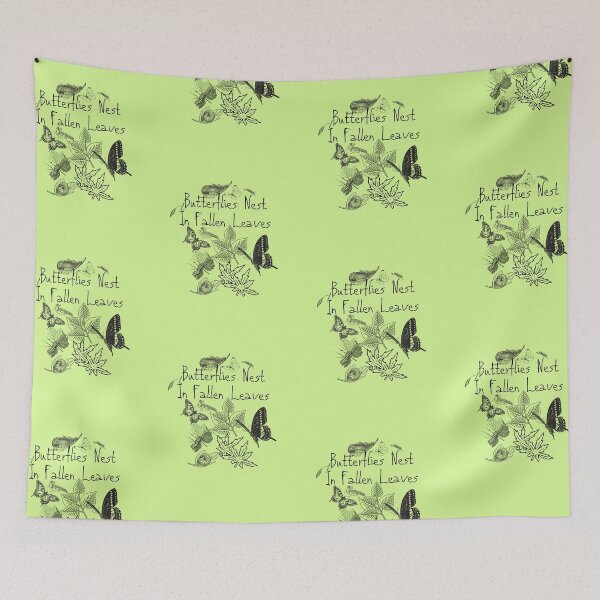 Item preview, Butterflies Nest In Fallen Leaves Design designed and sold by EarthArtDesigns.