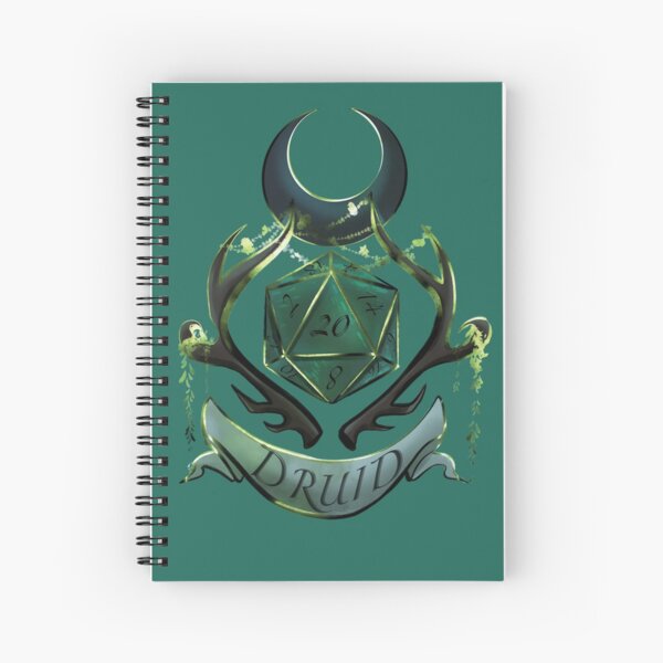 DND Druid Design Spiral Notebook