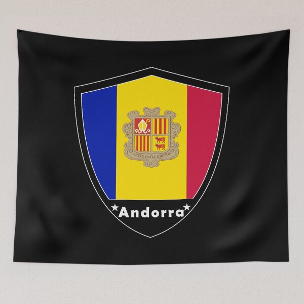 Artikelvorschau, Andorra Flaggenabzeichen entworfen und verkauft von Gina-Driada.