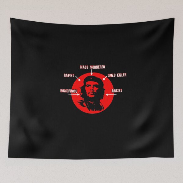 Item preview, Che Guevara - Mass Murderer (Black Background) designed and sold by Top-Dollar.