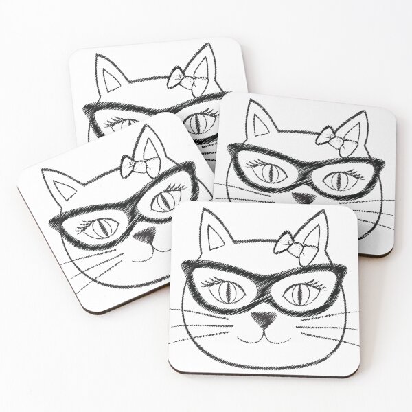 Item preview, Cat With Glasses Funny Cat designed and sold by teemenia.