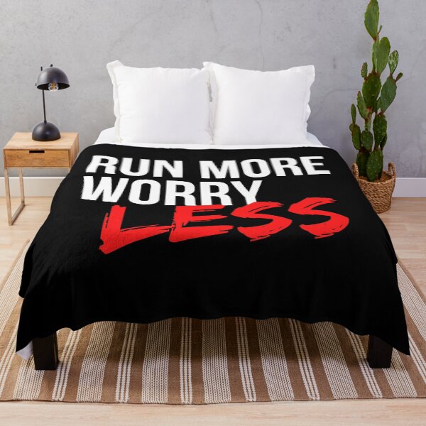 Item preview, Run More Worry Less - Motivational Mindset designed and sold by CWolff.