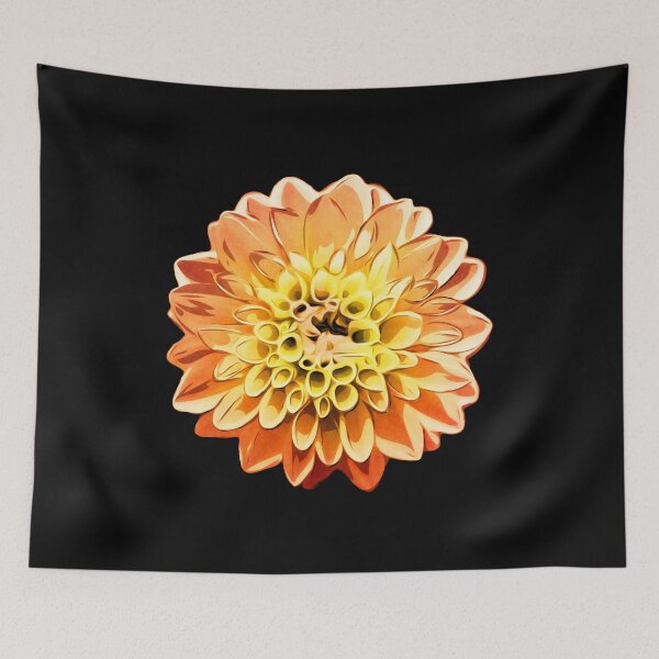 Item preview, Orange and Yellow Flower | Floral Art designed and sold by williamcuccio.