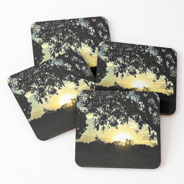 Item preview, Sunset Forest Silhouette Trees designed and sold by worldways.