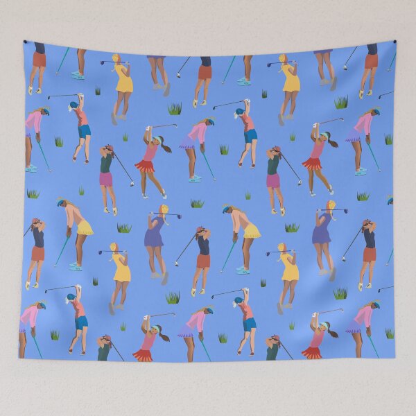 Item preview, Golf girls on the course - blue version designed and sold by Flyingwall.