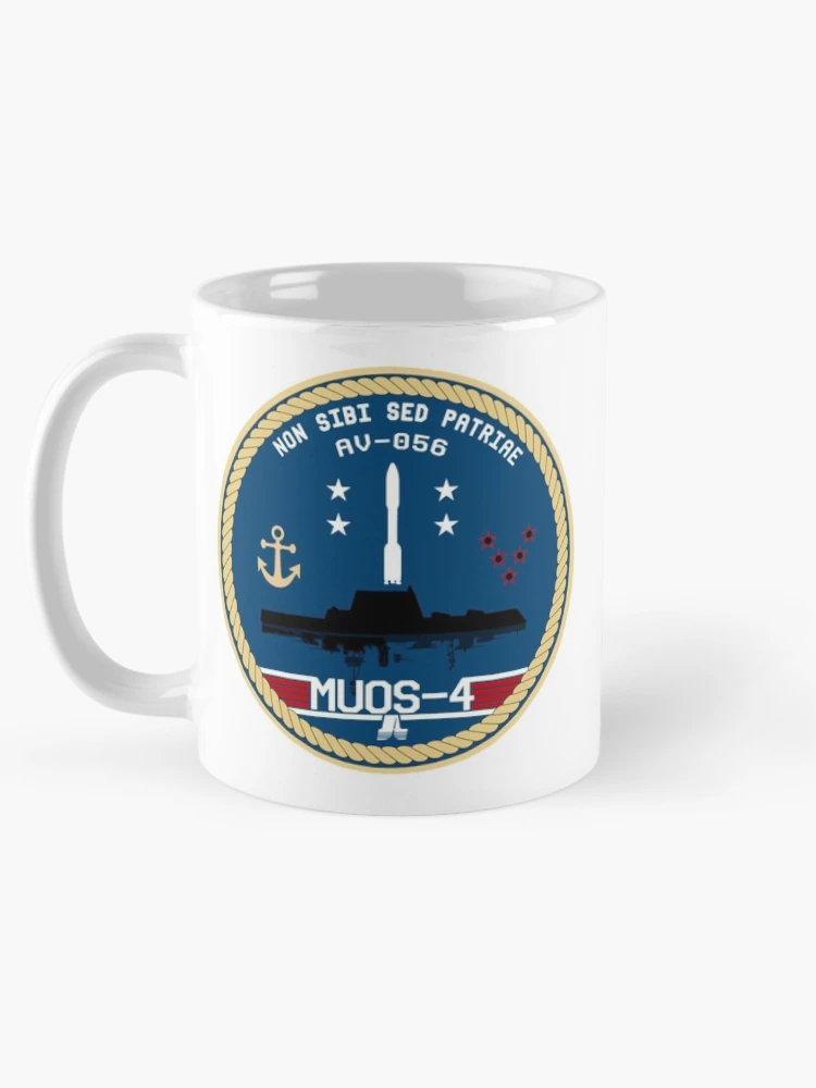 Thumbnail 5 of 6, Coffee Mug, Mobile User Objective System 4 Program Logo designed and sold by Nikki SpaceStuffPlus.