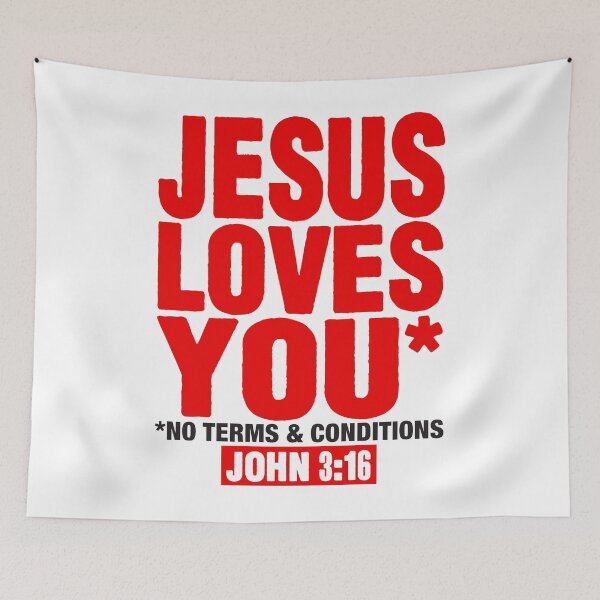 Item preview, JESUS LOVES YOU designed and sold by plushism.