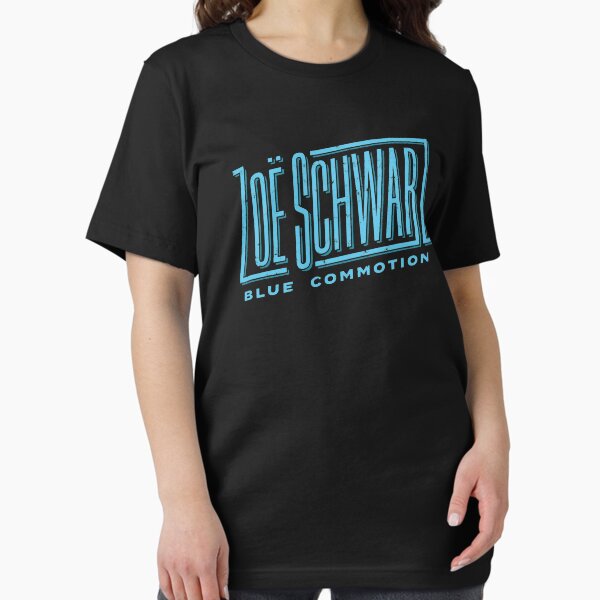 Zoe Schwarz Blue Commotion Logo Essential T-Shirt