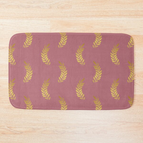 Item preview, Leaf Pattern in golden color - Rose Gold Background designed and sold by Sajuade.