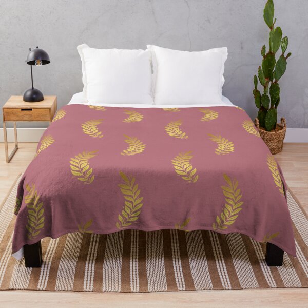Item preview, Leaf Pattern in golden color - Rose Gold Background designed and sold by Sajuade.