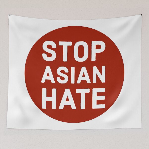 Item preview, Stop Asian hate stop sign movement  designed and sold by Boxofgoodies.