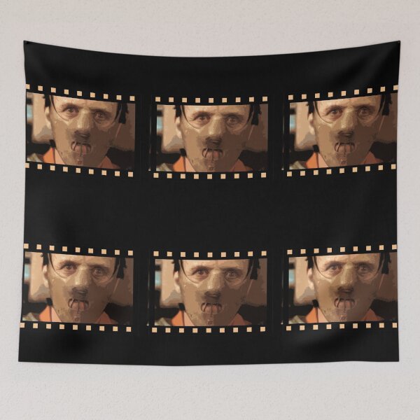 Item preview, Masked Killer - Famous Scene shot - designed in artistic fashion, movie reel art style, iconic moment designed and sold by NumbTs.
