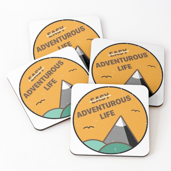 Item preview, Adventurous Life Adventure Challenge Art - Retro 70s Colour Scheme designed and sold by PilgrimageShop.